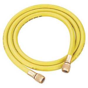 536-FTY  "Evacuation & Charging"  Yellow Hose 36" [900mm] with 3/8" SAE Fittings