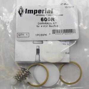 600-R  Diaphragm Replacement Seal Kit for all 4 Valve Imperial manifolds. Suits 600 & 800 Series 