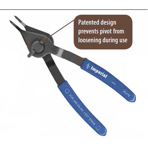 IR-3845Q  Quarter Turn Ring Pliers Fixed Tip Dia. 0.038" @ '45'degrees. 6" Nom. Length
