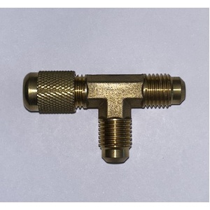 1/4" Brass "T" 3 x male Flare