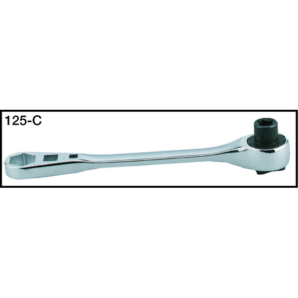 125-C  Ratchet Wrench with 1/4" square drive