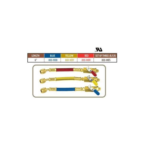 Polar Shield Refrigerant Hoses with Ball Valves